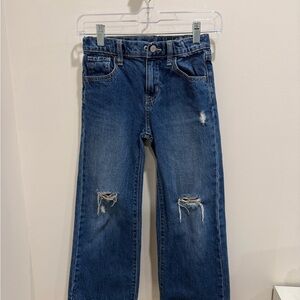 Old Navy High Waisted Baggy Wide Leg Girls Size 8 Jeans